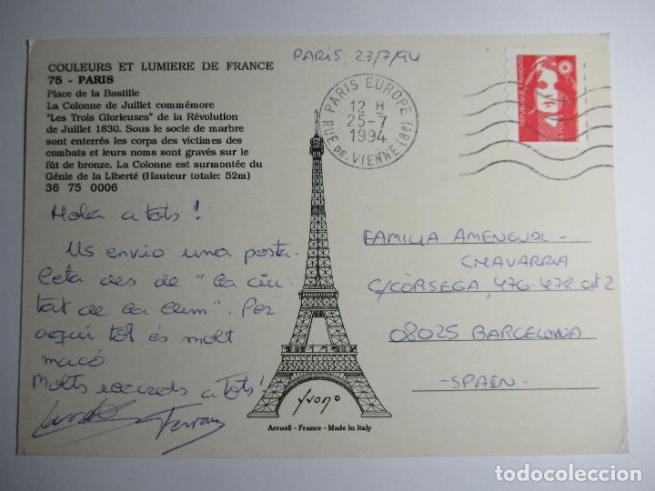 Postales: Par&iacute;s - Place de la Bastille - Circulada - Foto 2