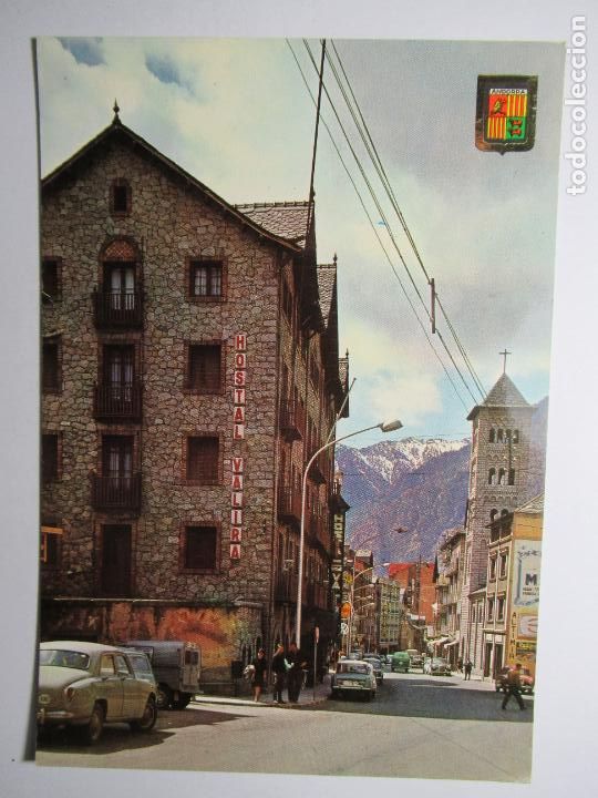 Cartes Postales: Valls d'Andorra - Les Escaldes. Avinguda Carlemany - Soberanas n&ordm; 1323 - S/C