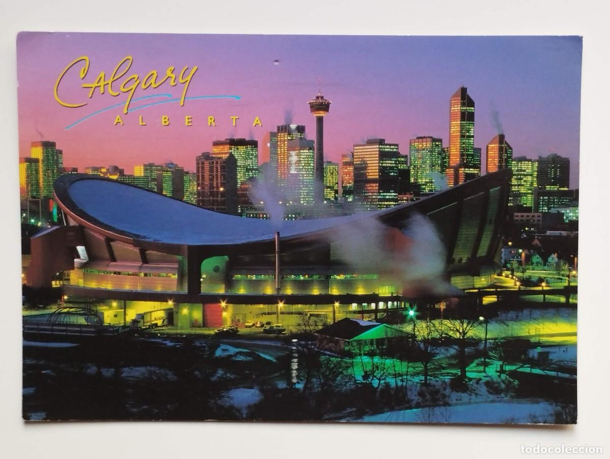 Postais: POSTAL CIRCULADA ESTADIO OLIMPICO ALBERTA CALGARY CANADA 1996