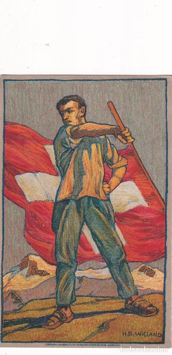Postales: Postal de la Fiesta Nacional Suiza 1 Agosto 1912 Suiza Sin circular. En favor de la Cruz Roja