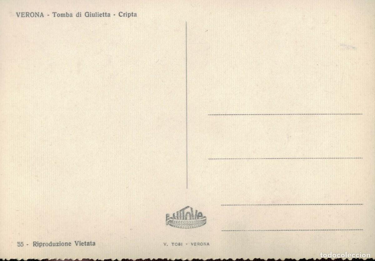 Postales: Verona Tumba de Julieta Cripta Italia - Foto 2