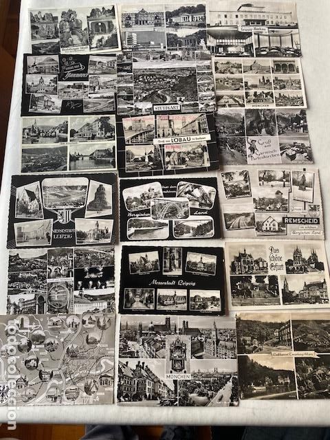 Postales: Alemania. 24 postales multivistas en B/N.