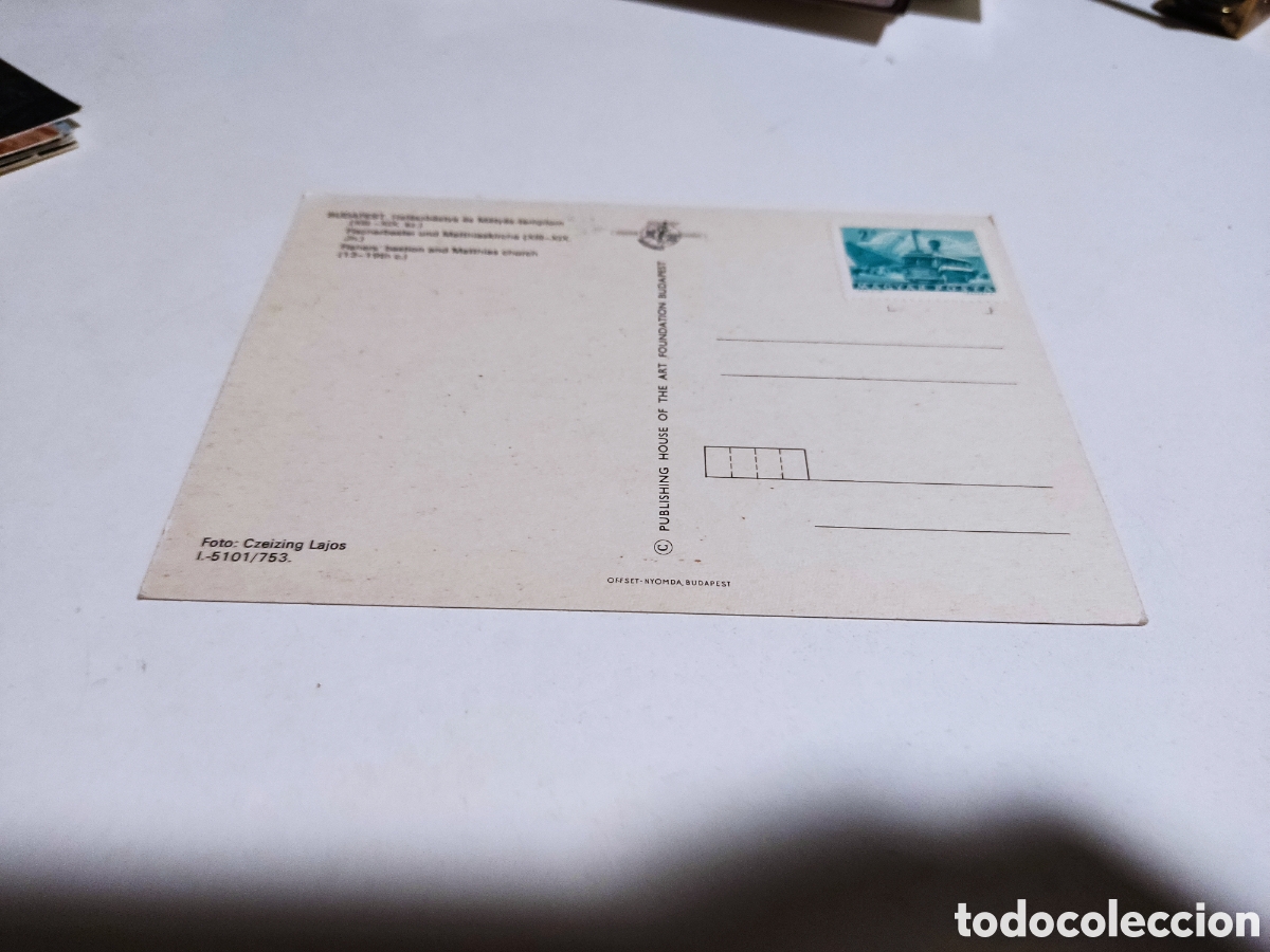 Postales: Postal Budapest sello autob&uacute;s - Foto 2