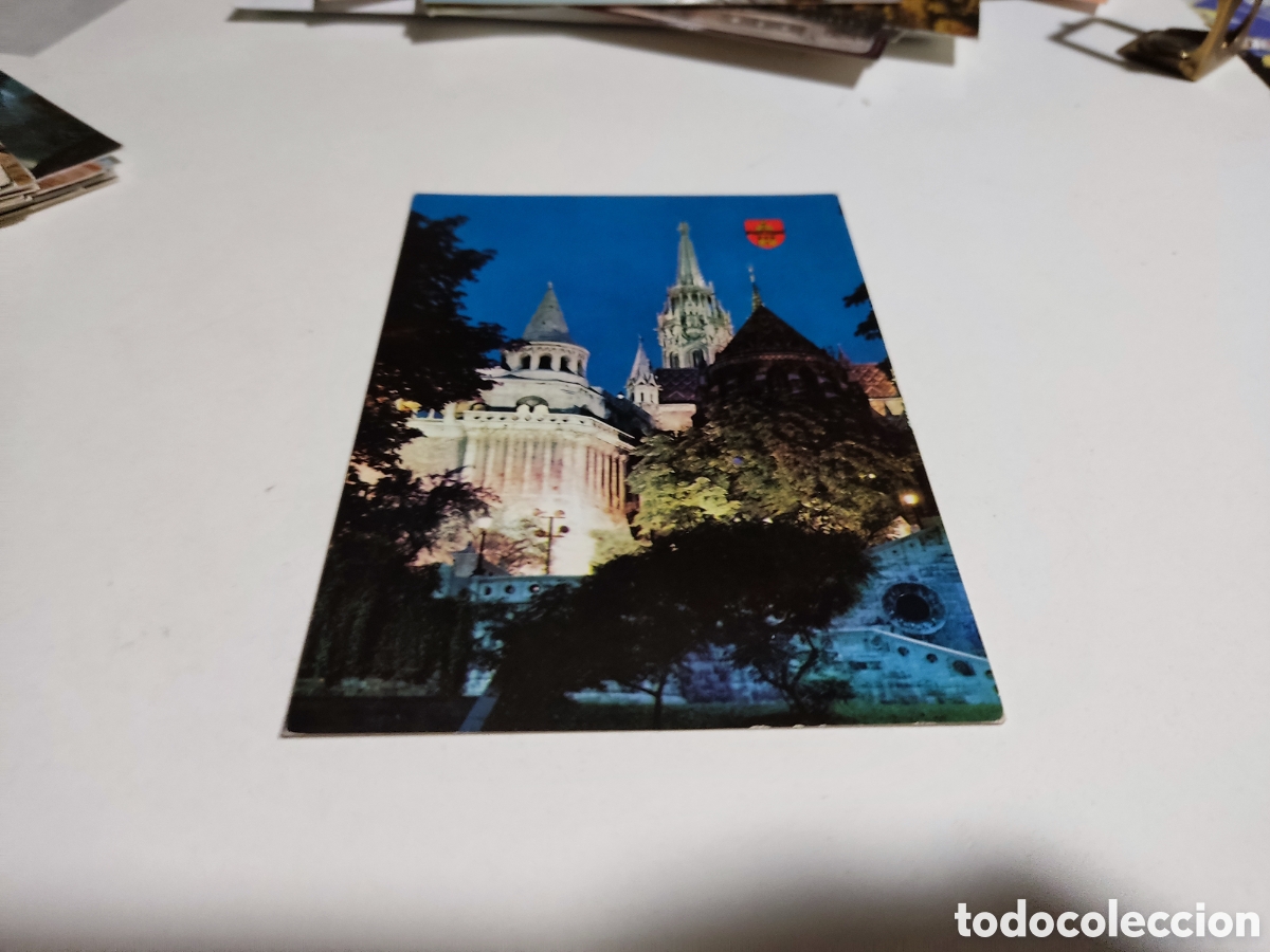 Postales: Postal Budapest sello autob&uacute;s - Foto 1