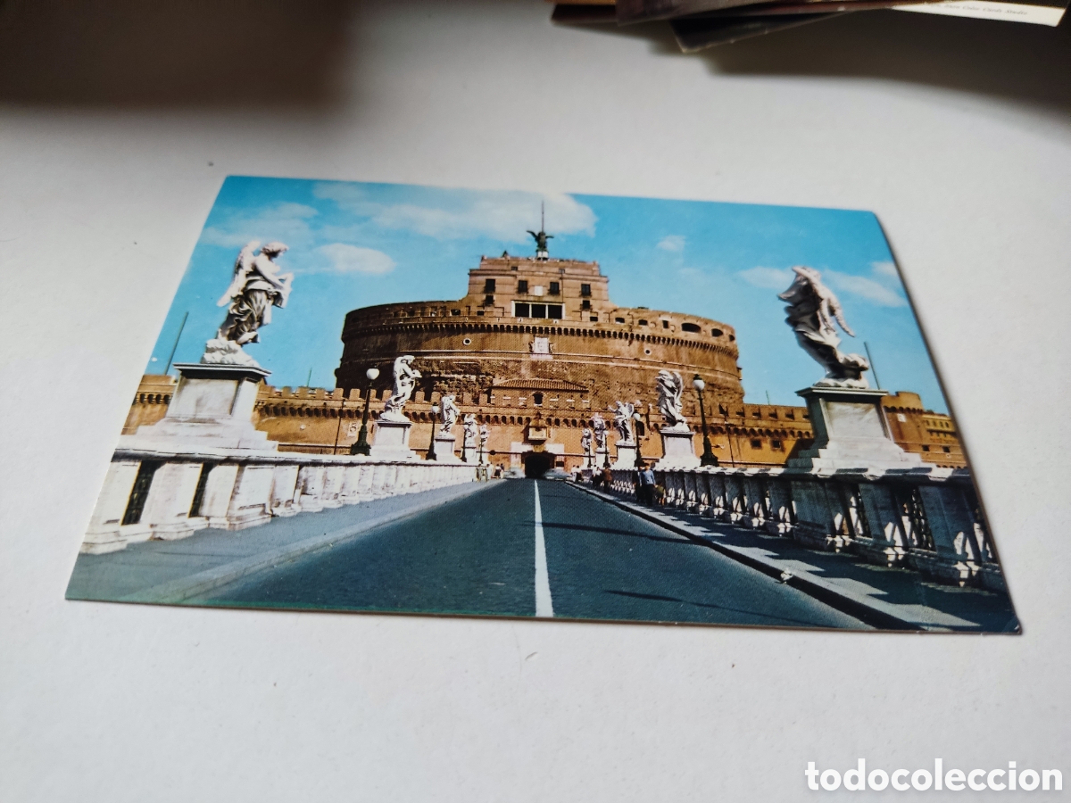 Postales: Postal Roma puente y castillo - Foto 1