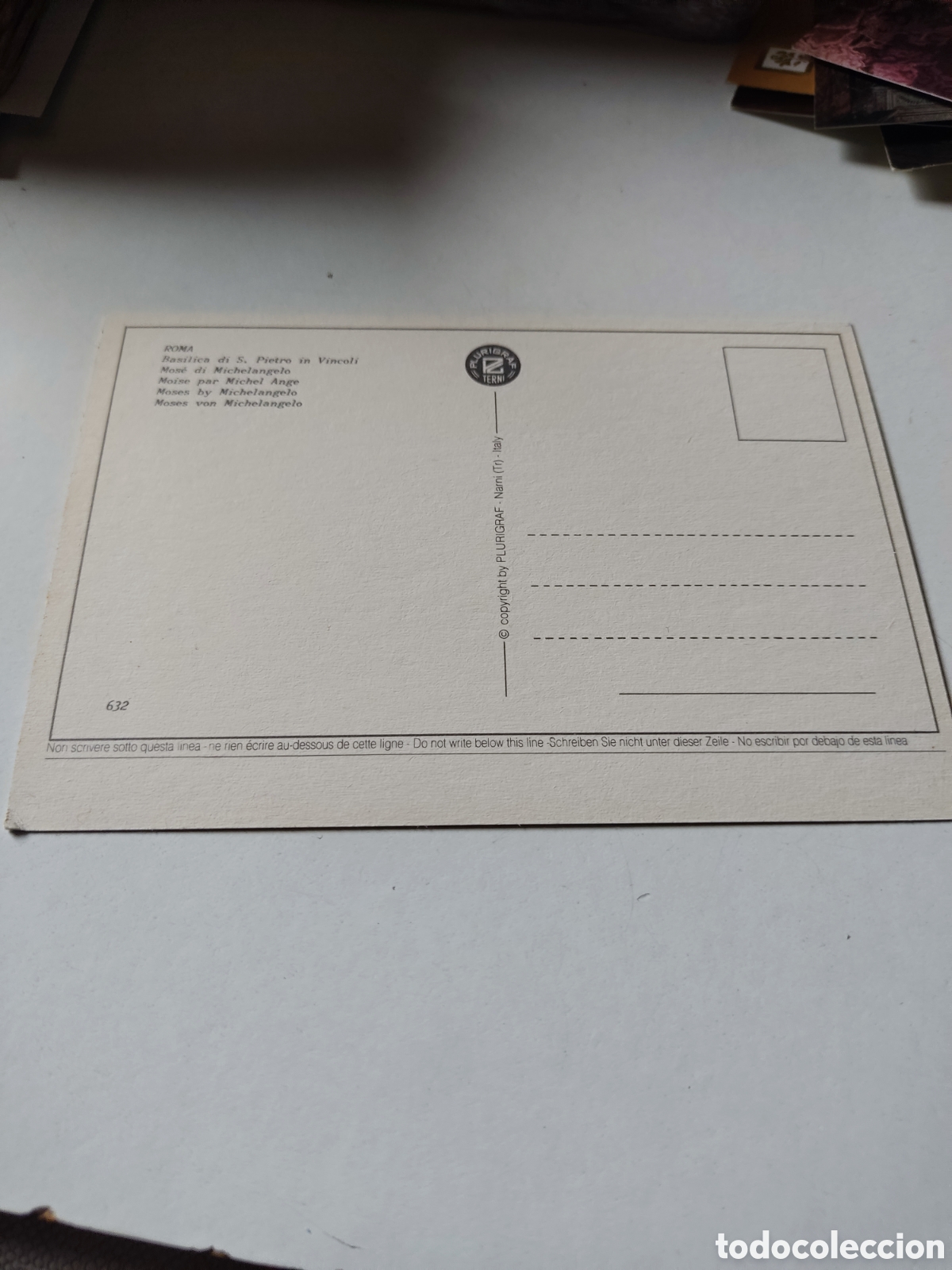 Postales: Postal Roma Miguel Angelo Mois&eacute;s - Foto 2
