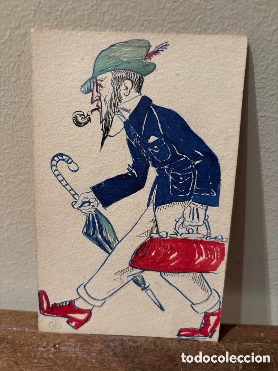 Postales: Magn&iacute;fica postal pintada