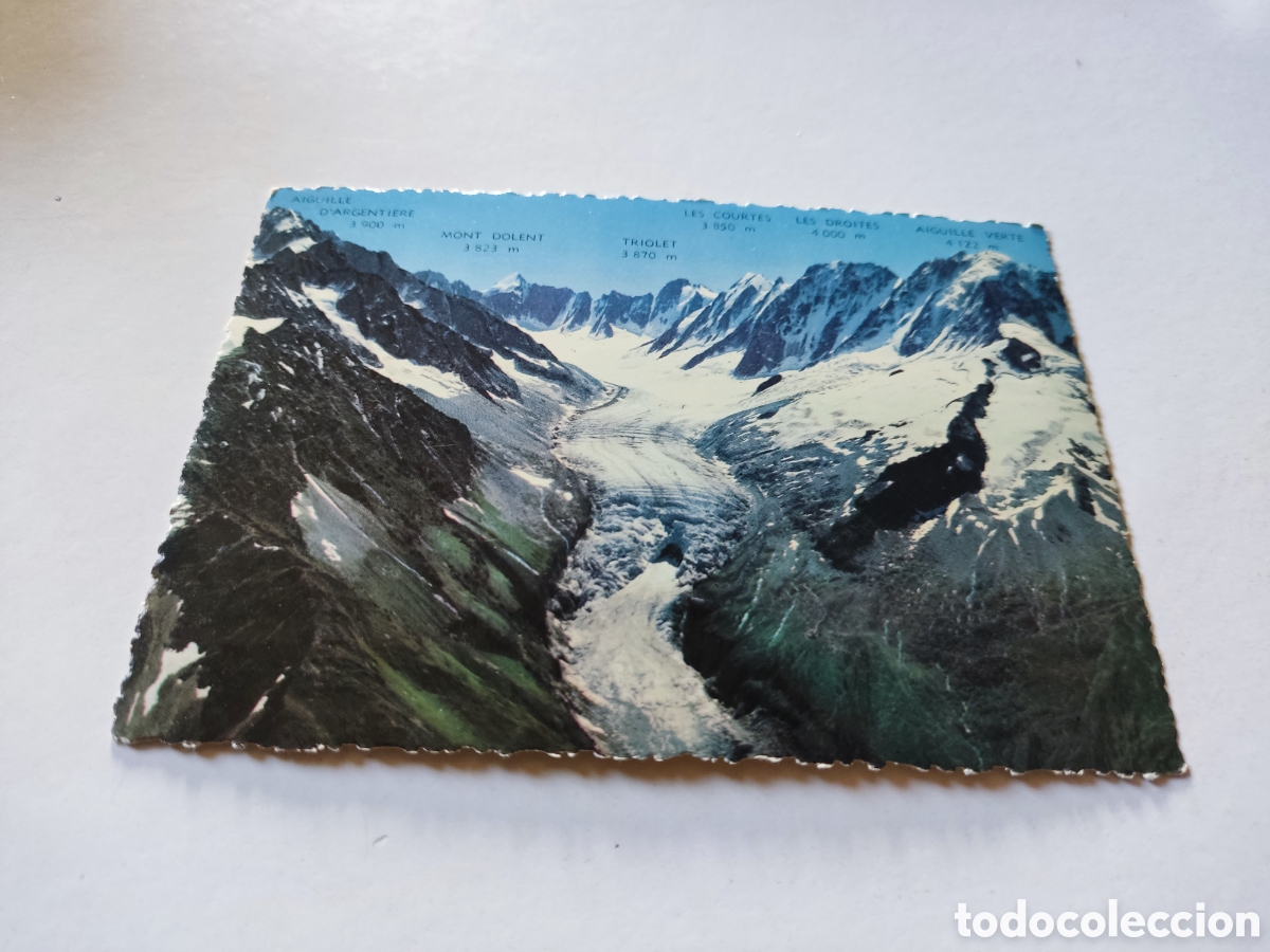 Postales: Postal Montblanc glaciar - Foto 1
