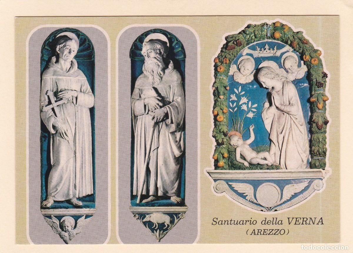 Postales: ITALIA. SANTUARIO DELLA VERNA. S. FRANCESCO, S. ANTONIO ABATE E MADONNA COL BAMBINO