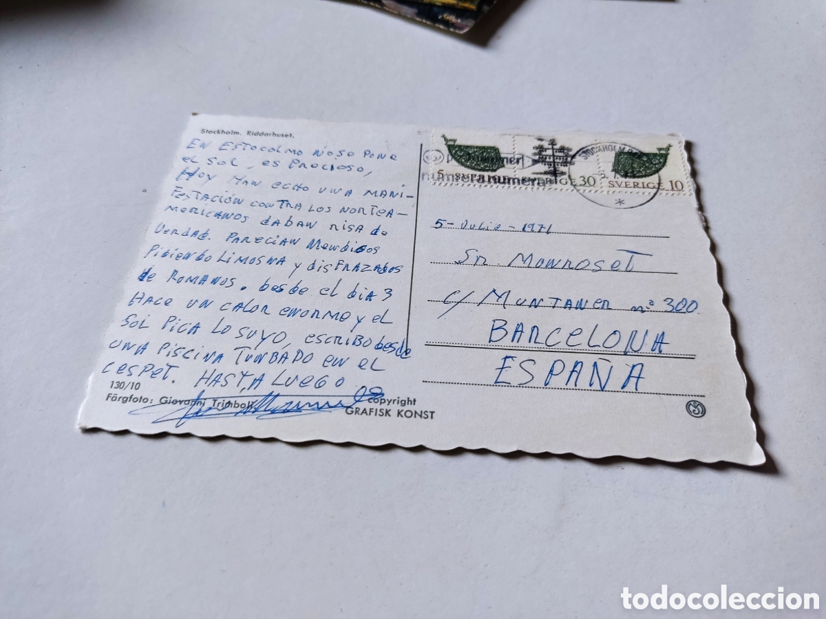 Postales: Postal Estocolmo - Foto 2