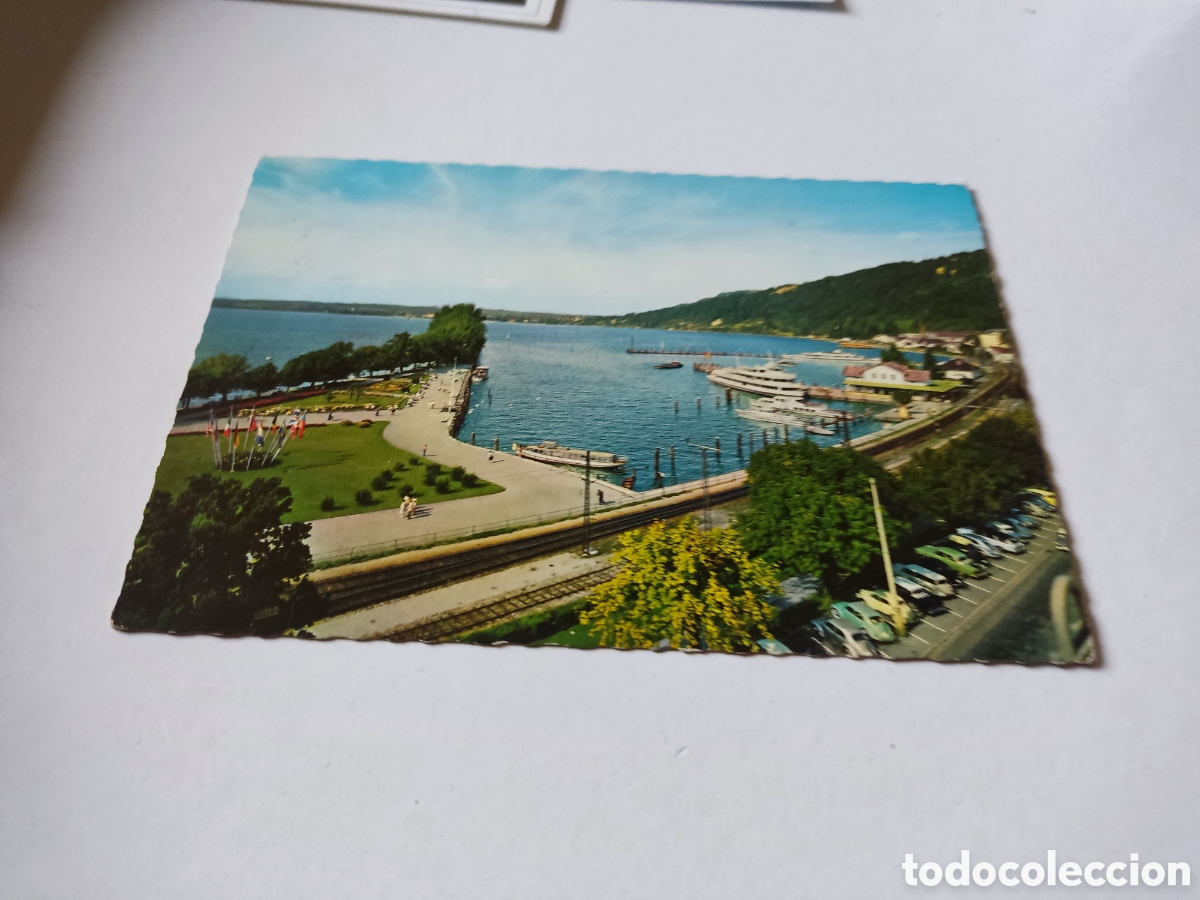 Postkarten: Postal bregenz,hafen Puerto barcos