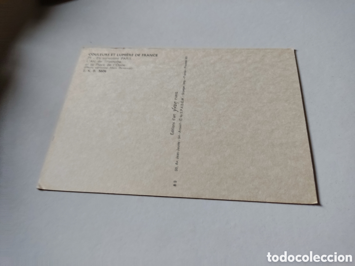 Postales: Postal Paris arco del triunfo - Foto 2
