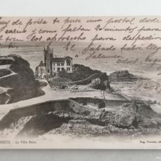 Postales: POSTAL BIARRITZ, LA VILLA BELZA , CIRCULADA 1903