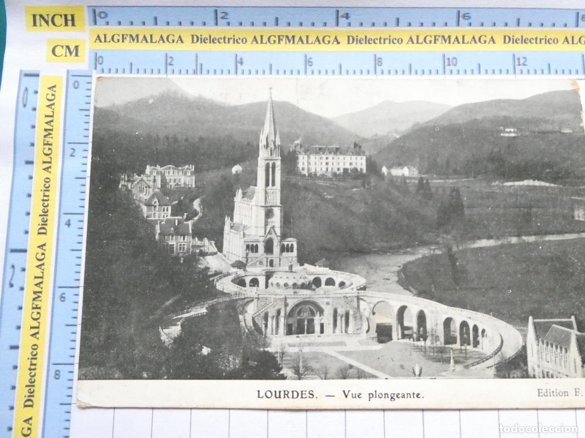 Postais: POSTAL DE FRANCIA. A&Ntilde;O 1909. LOURDES VUE PLOMGEANTE . 1755