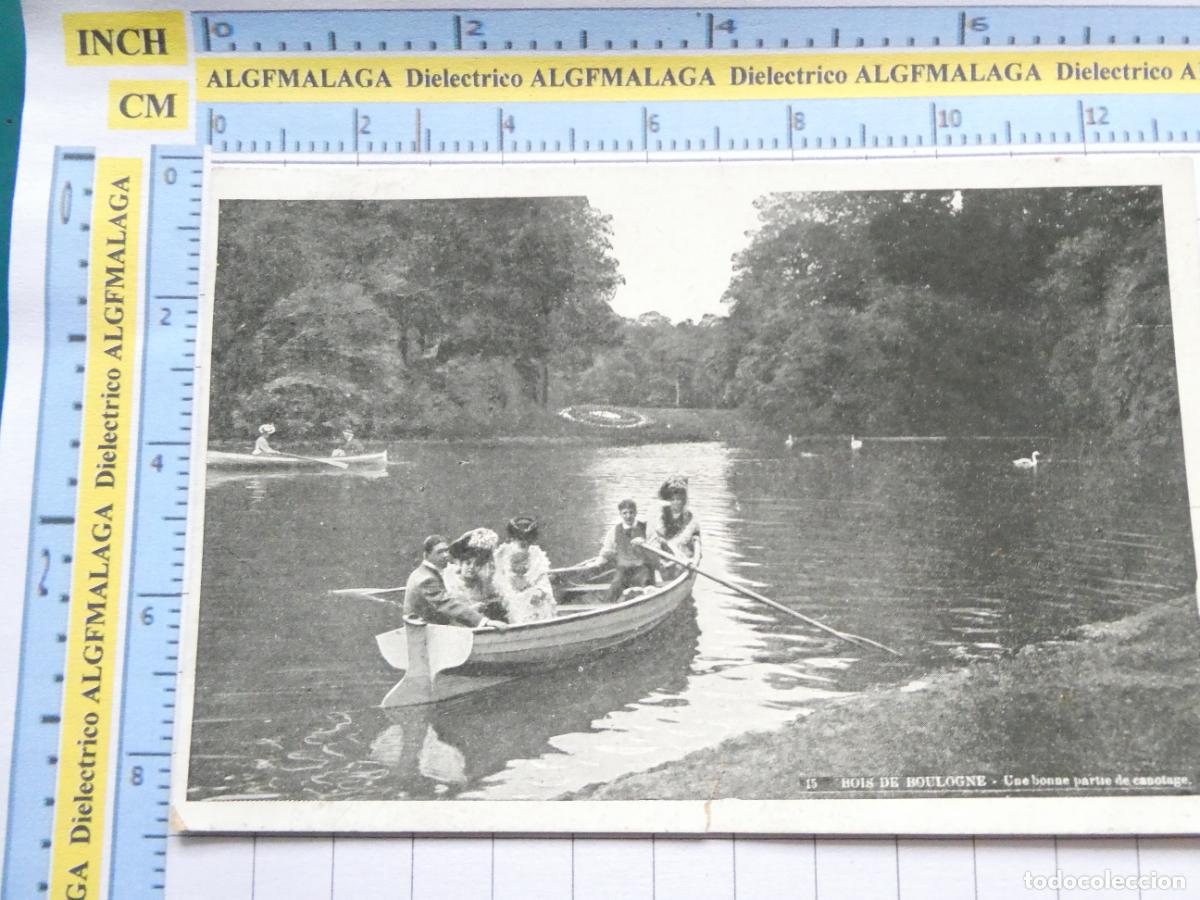 Postales: POSTAL DE FRANCIA. PARIS BOIS DE BOULOGNE MUJERES BARCA. 1760