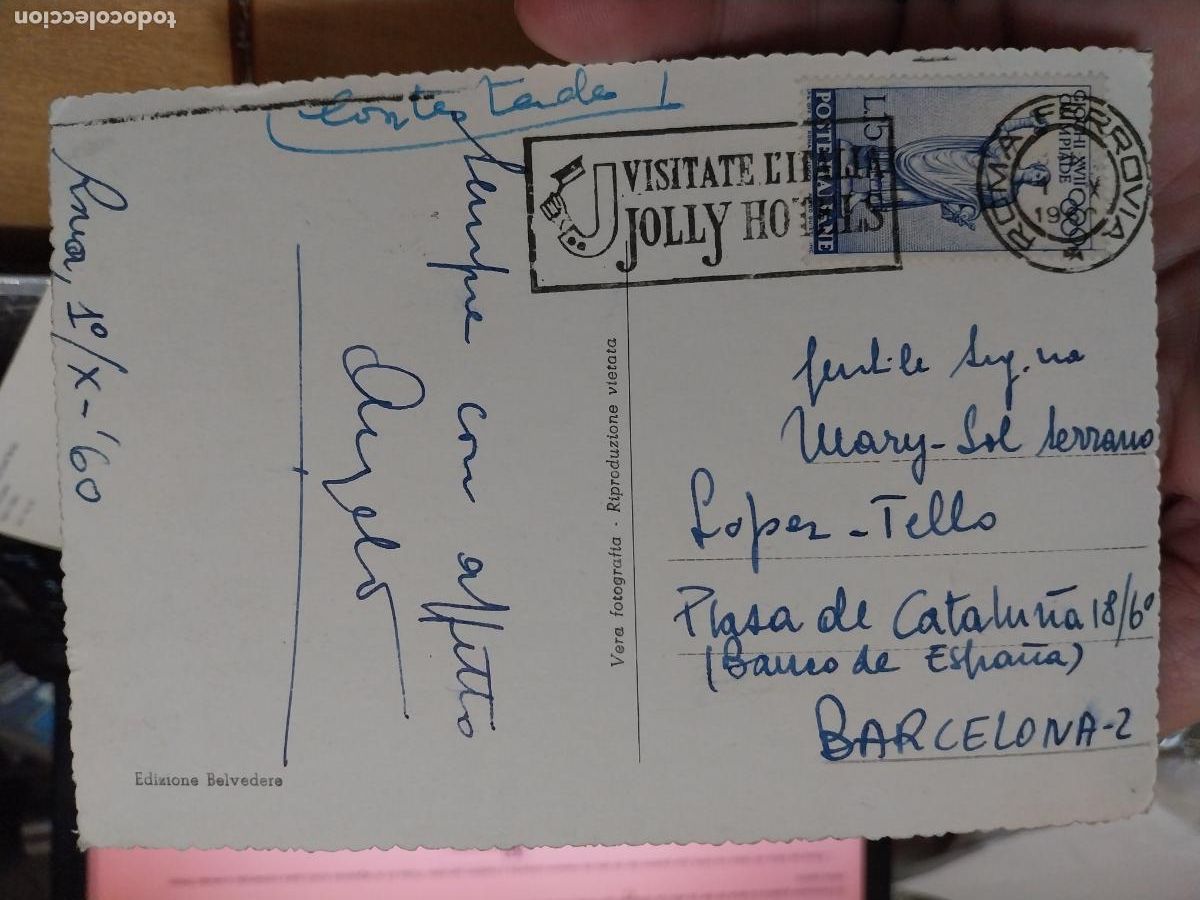 Postales: ROMA POSTAL ESCRITA 1960 ESCRITA - Foto 2