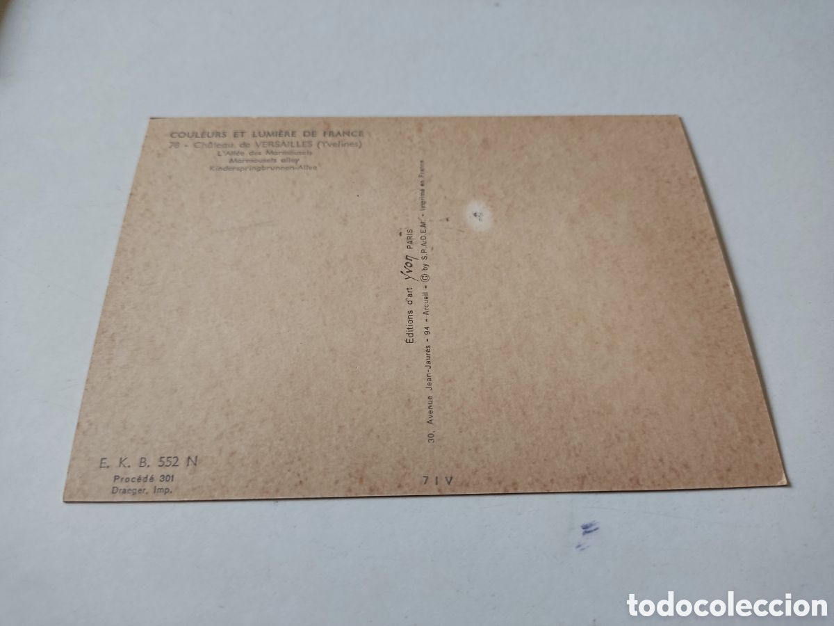Postales: Postal Versalles fuentes - Foto 2