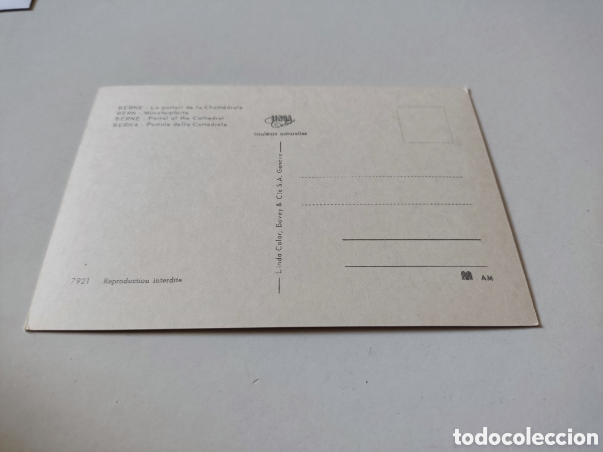 Postales: Postal Berna puerta de la catedral - Foto 2