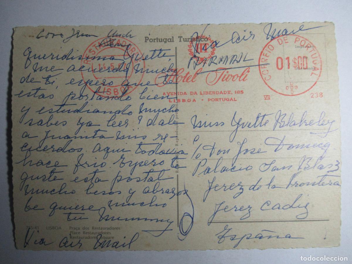 Postales: Lisboa - Pra&ccedil;a dos Restauradores - Foto 2