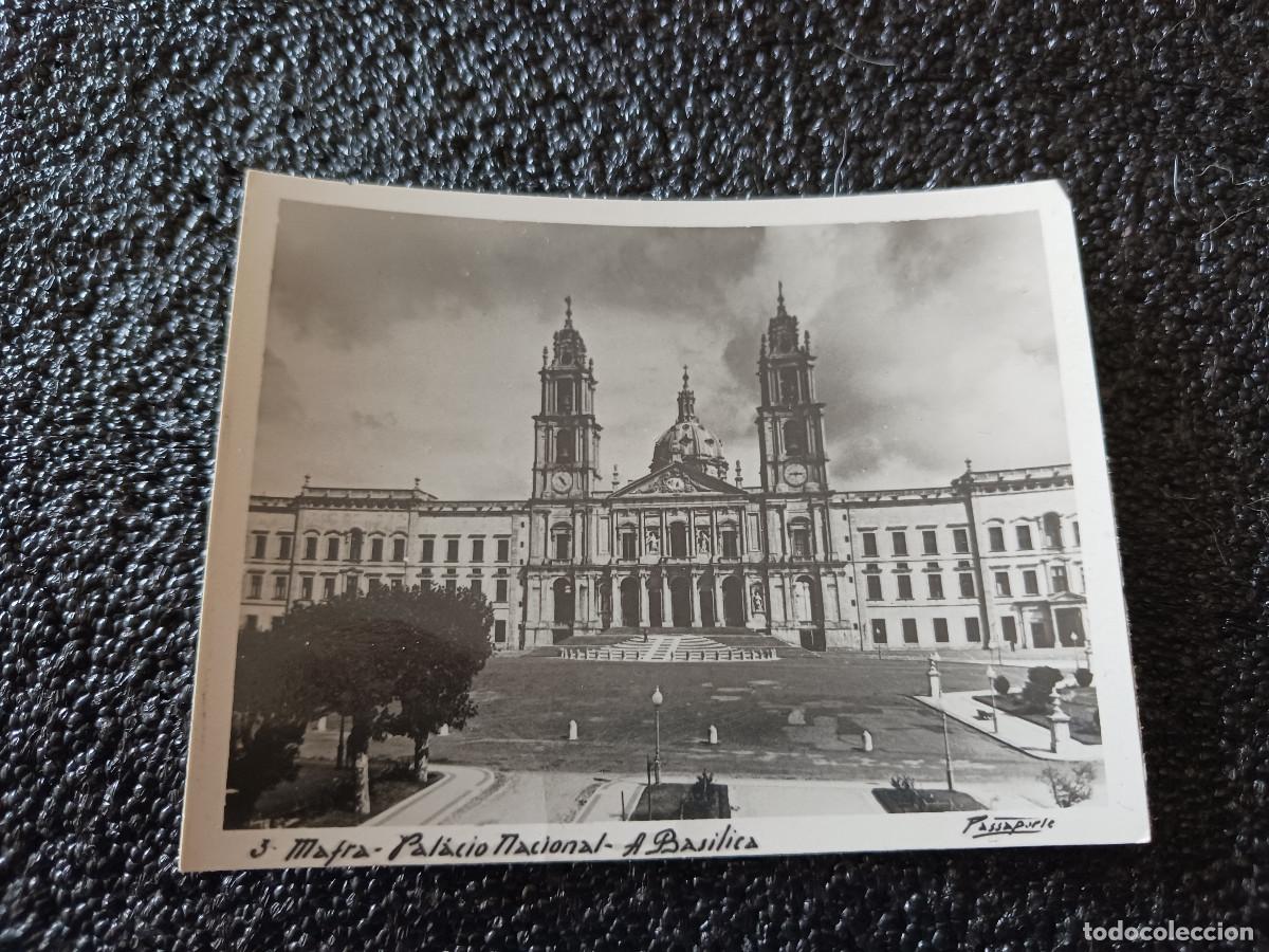 Postales: postal fotografica de mafra, portugal, palacio nacional a basilica, col. passaporte, 9 x 7 cm