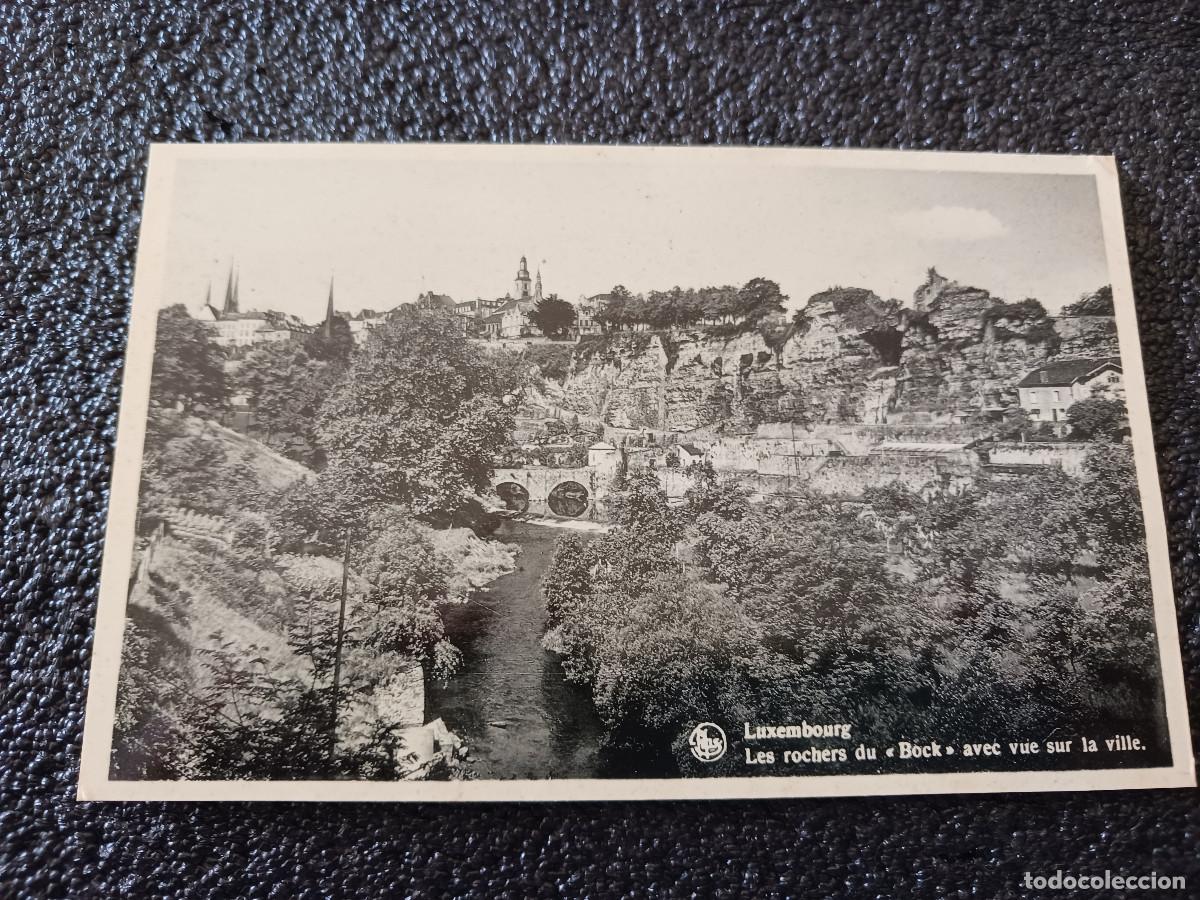 Cartoline: LUXEMBOURG LES ROCHES DU BOCK AVEC VUE SUR LA VILLE, ED. NELLS