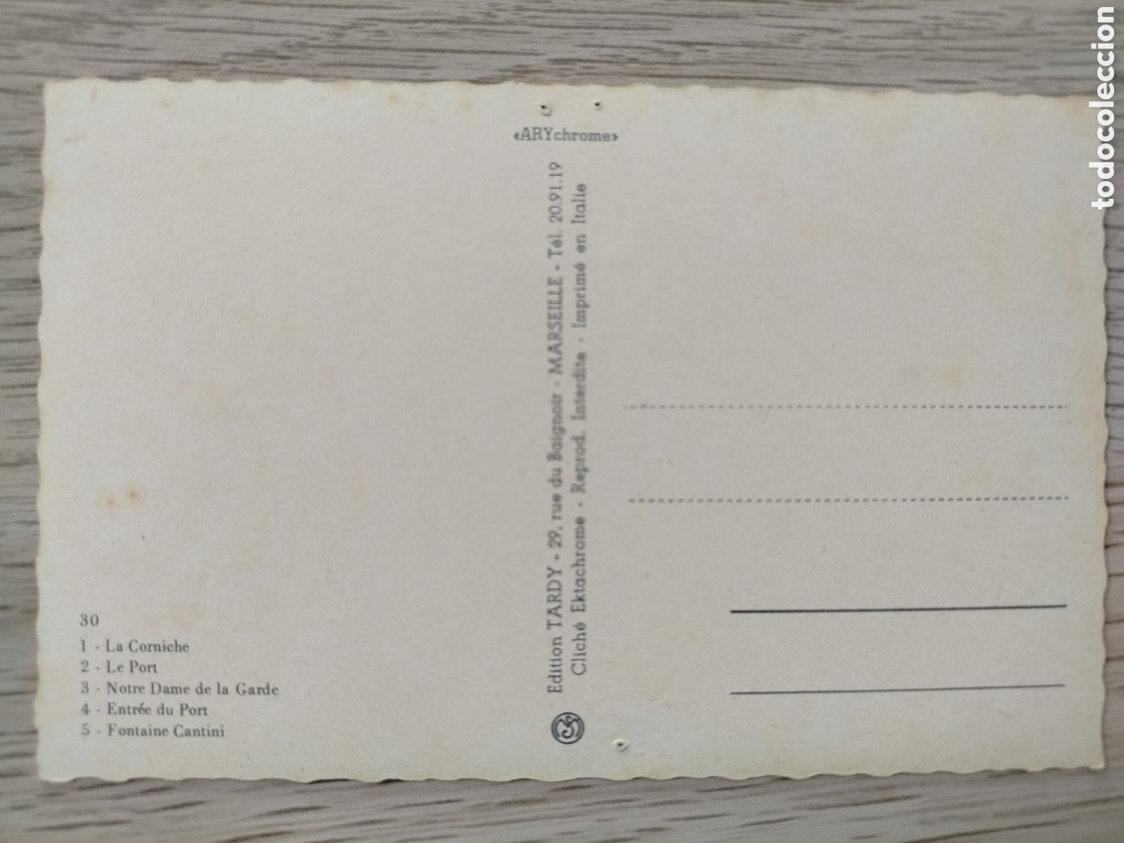 Postales: POSTAL MARSELLA - Foto 2