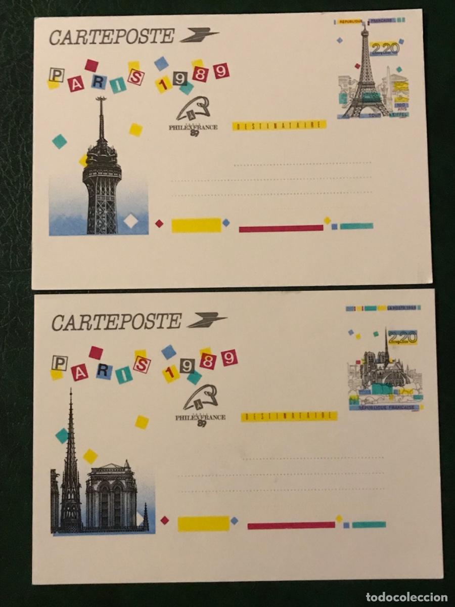 Postales: 5 Postales de Francia 1989 - Foto 2