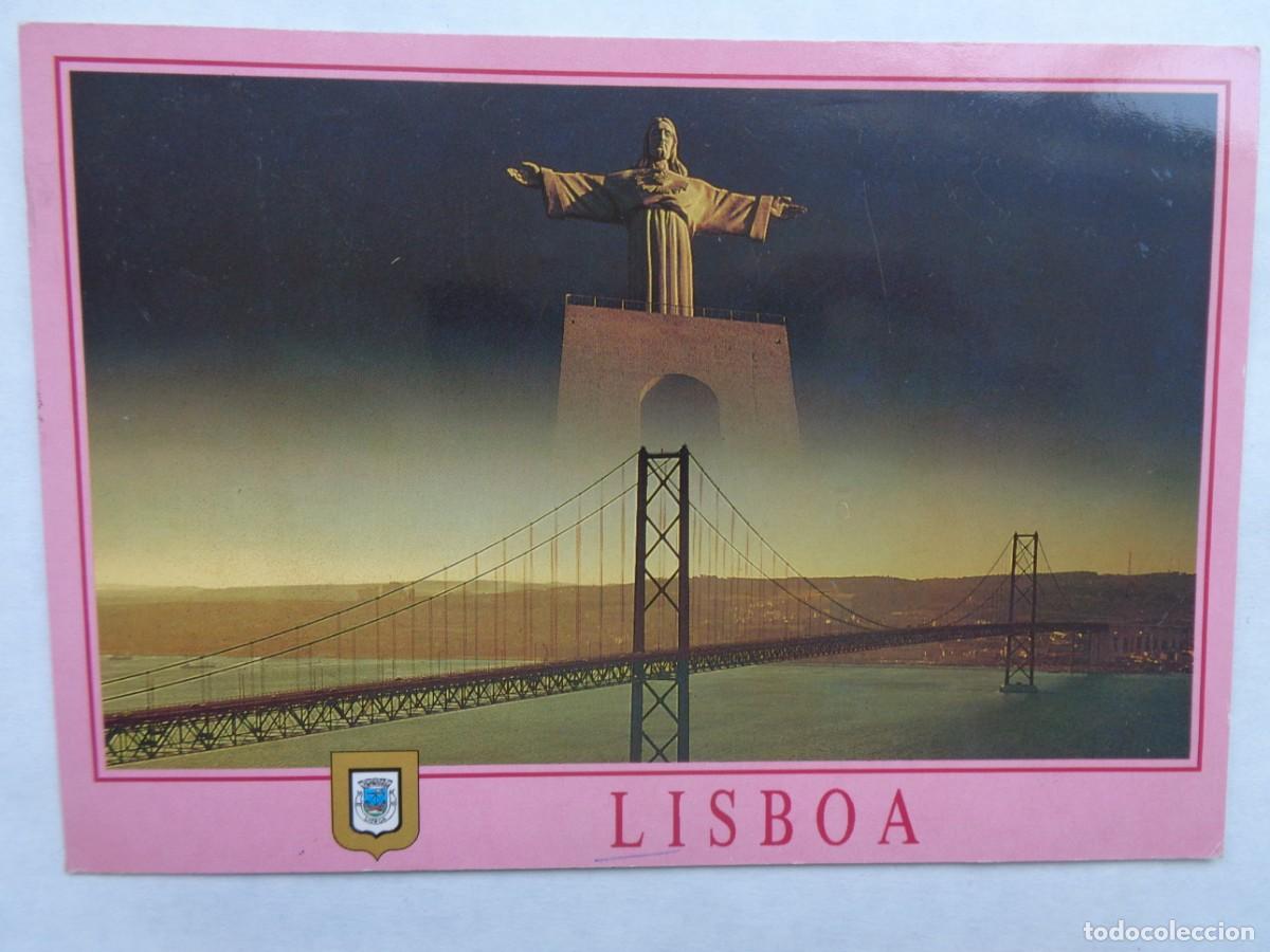 Cartes Postales: POSTAL DE LISBOA ( PORTUGAL ): PUENTE 25 DE ABRIL . CRISTO REY ( VISION )