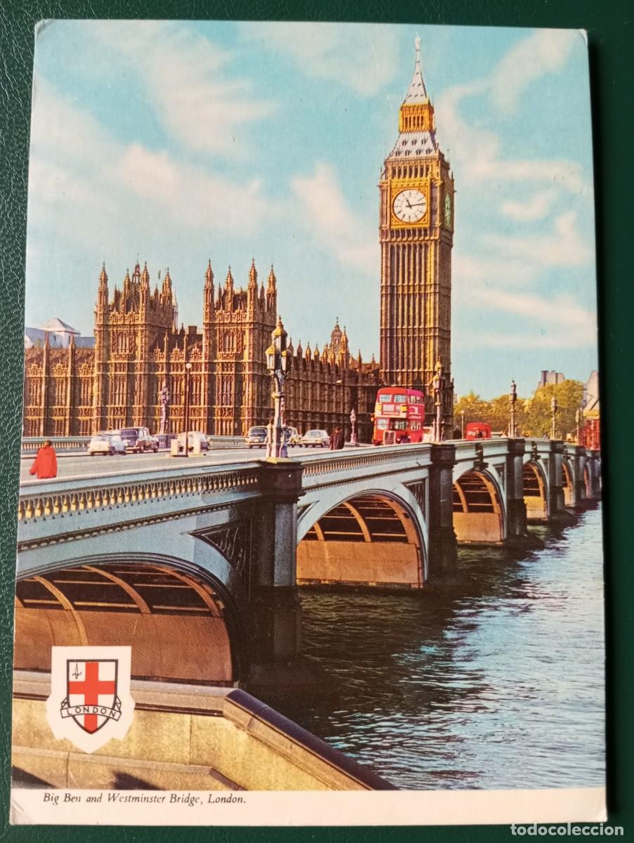 Cartes Postales: POSTAL DE LONDRES, PUENTE DE WESTMINSTER Y EL BIG BEN