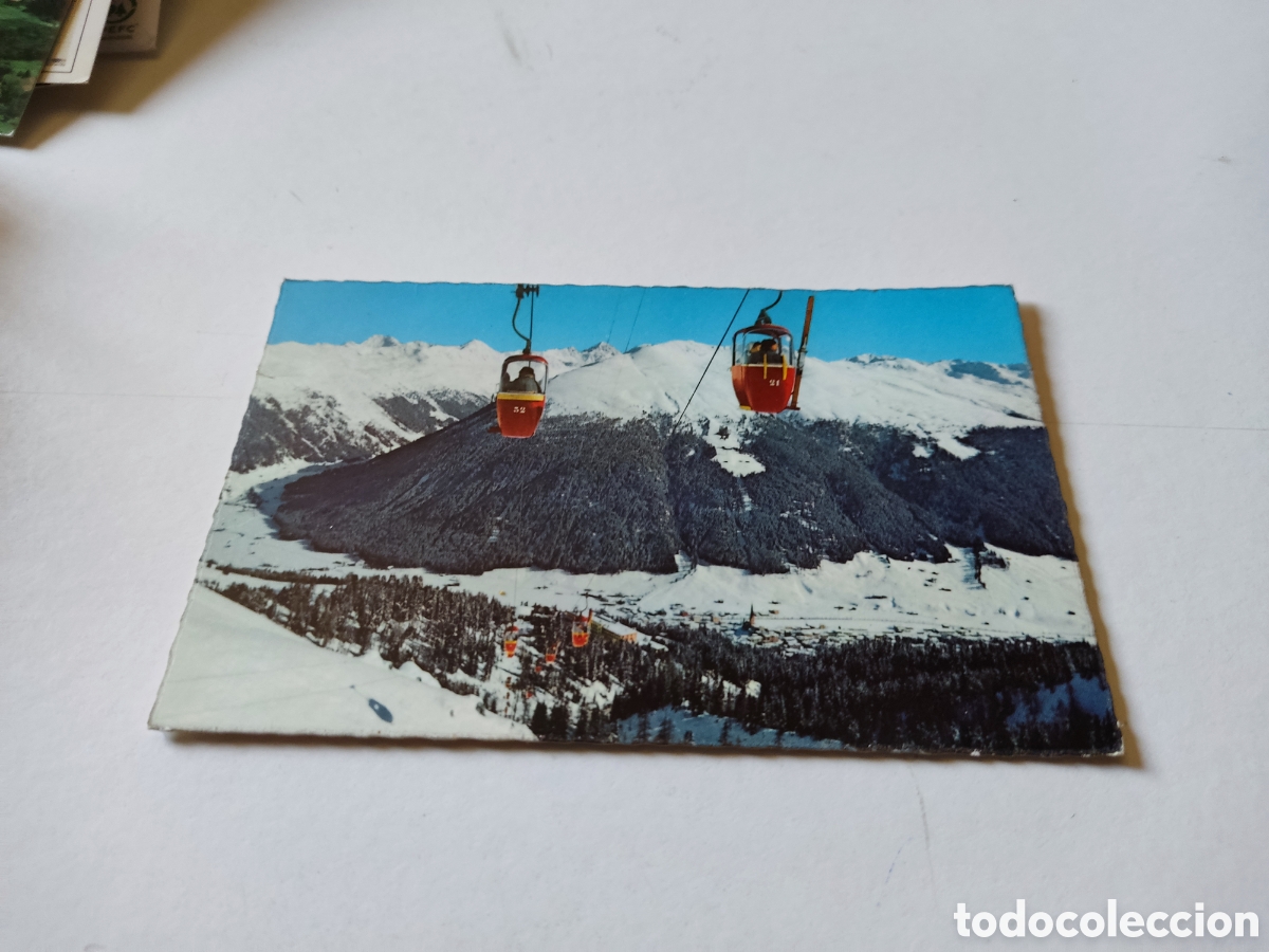 Postales: Postal Davos telef&eacute;rico - Foto 1