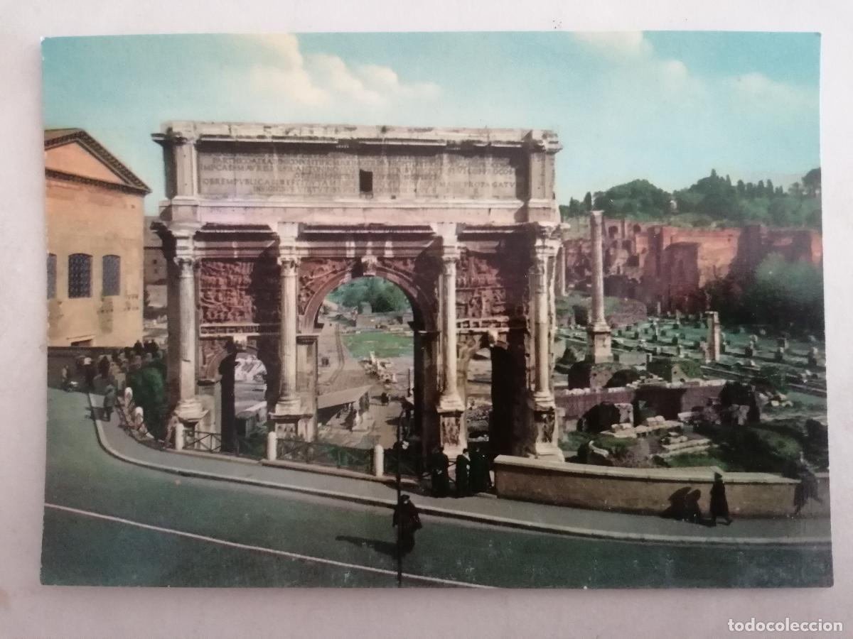 Postales: POSTAL ROMA - ARCO DE SETTIMIO SEVERO - Foto 1