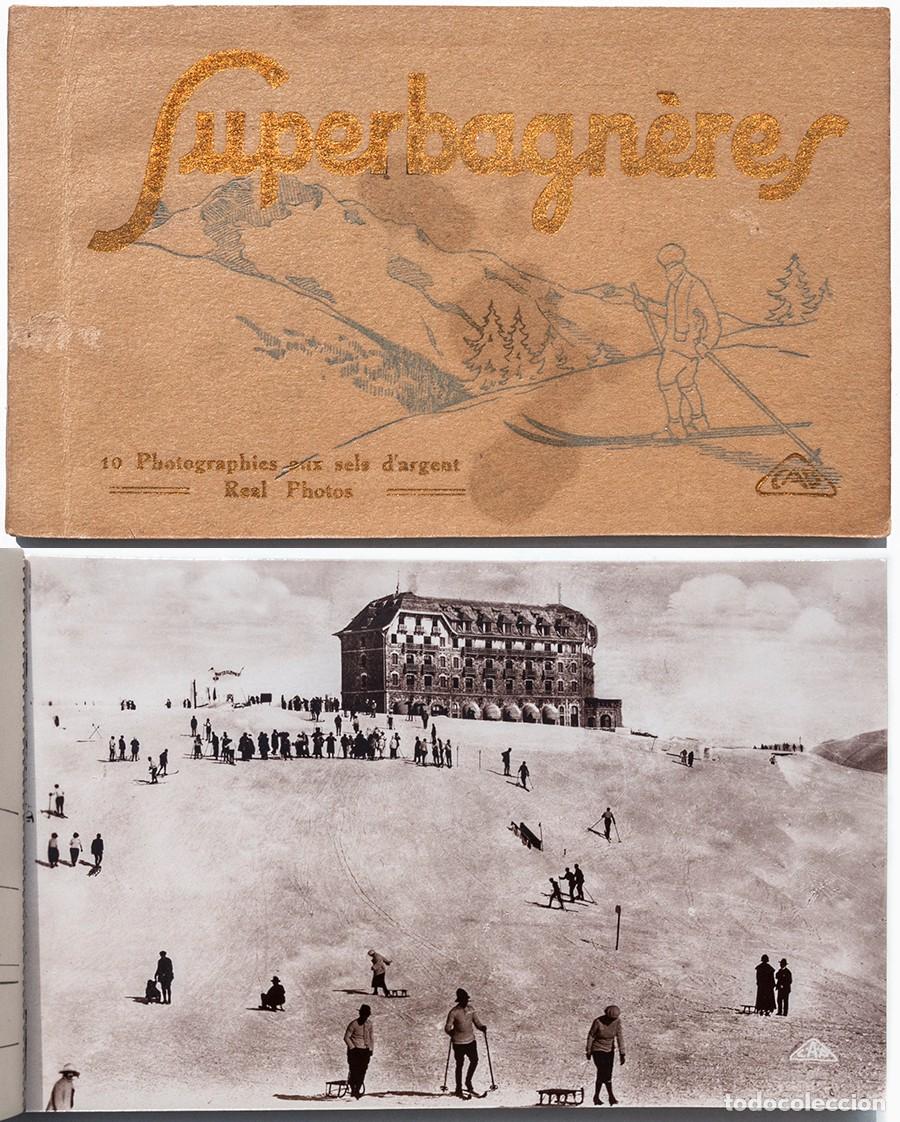 Postales: Postales antiguas. 10 fotograf&iacute;as de la estaci&oacute;n de esqu&iacute; de Superbagn&egrave;res, 1925.