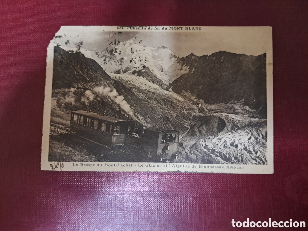 Cartoline: Postal antigua Mont-Blanc