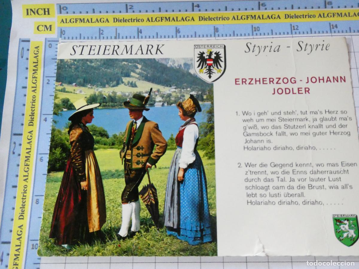 Postcards: POSTAL DE AUSTRIA. WEIDMANNSHEIL.TIPISMO TRAJES T&Iacute;PICOS FOLKLORE ESTIRIA. 353