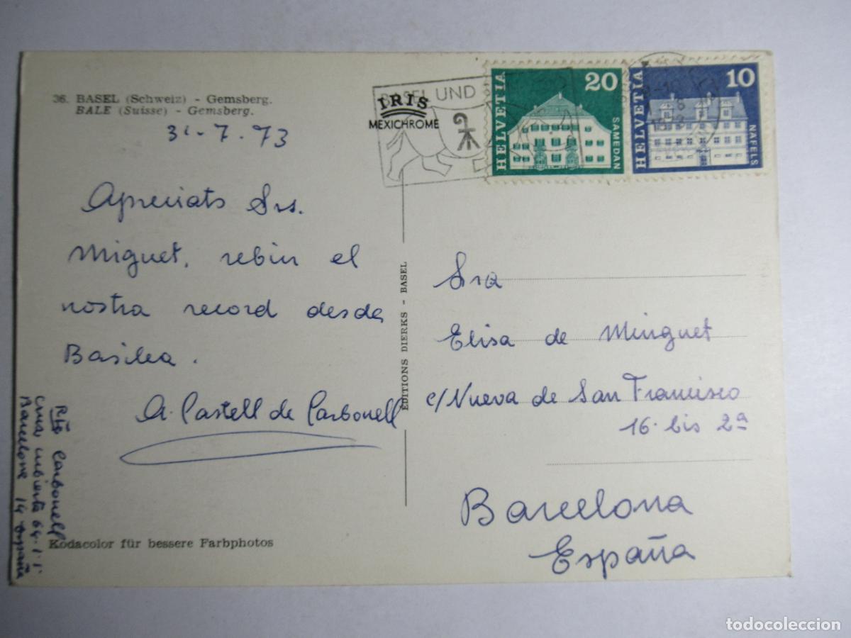 Postales: Basel - Scheiz - Gemsberg - Foto 2