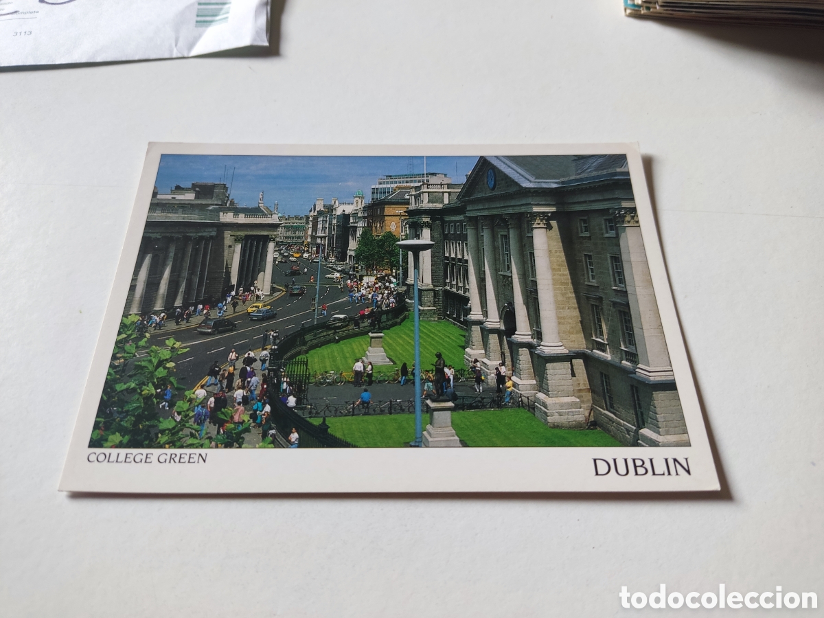 Postales: Postal Dubl&iacute;n college Green - Foto 1