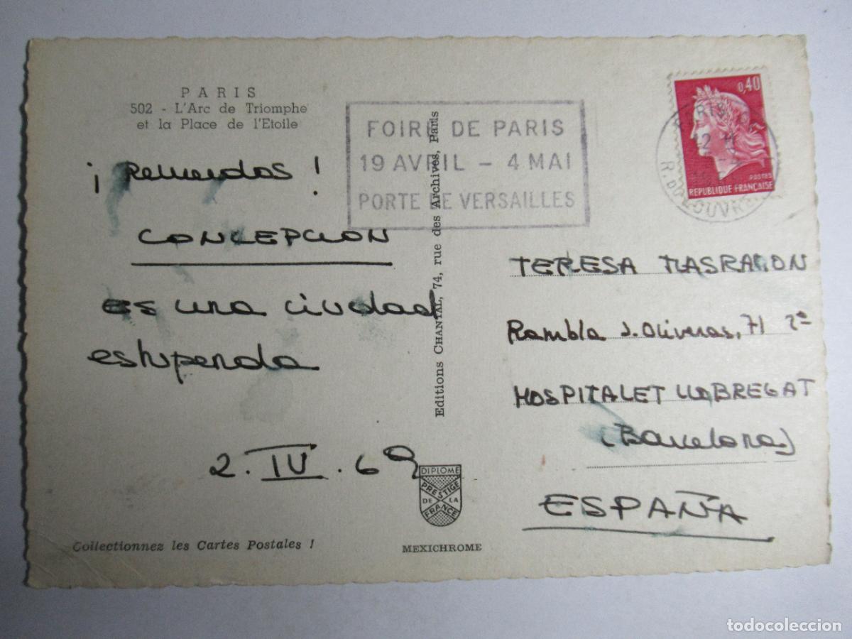 Postales: Paris - lArc de Triomphe - Foto 2