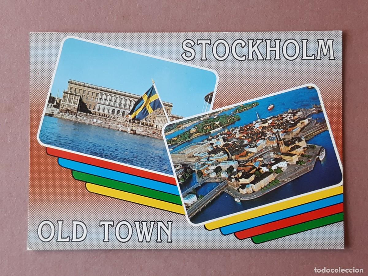 Postkarten: POSTAL 4521 NORMAN SVENSKA AEROBILDER AB. OLD TOWN. STOCKHOLM. SUECIA. SIN CIRCULAR.