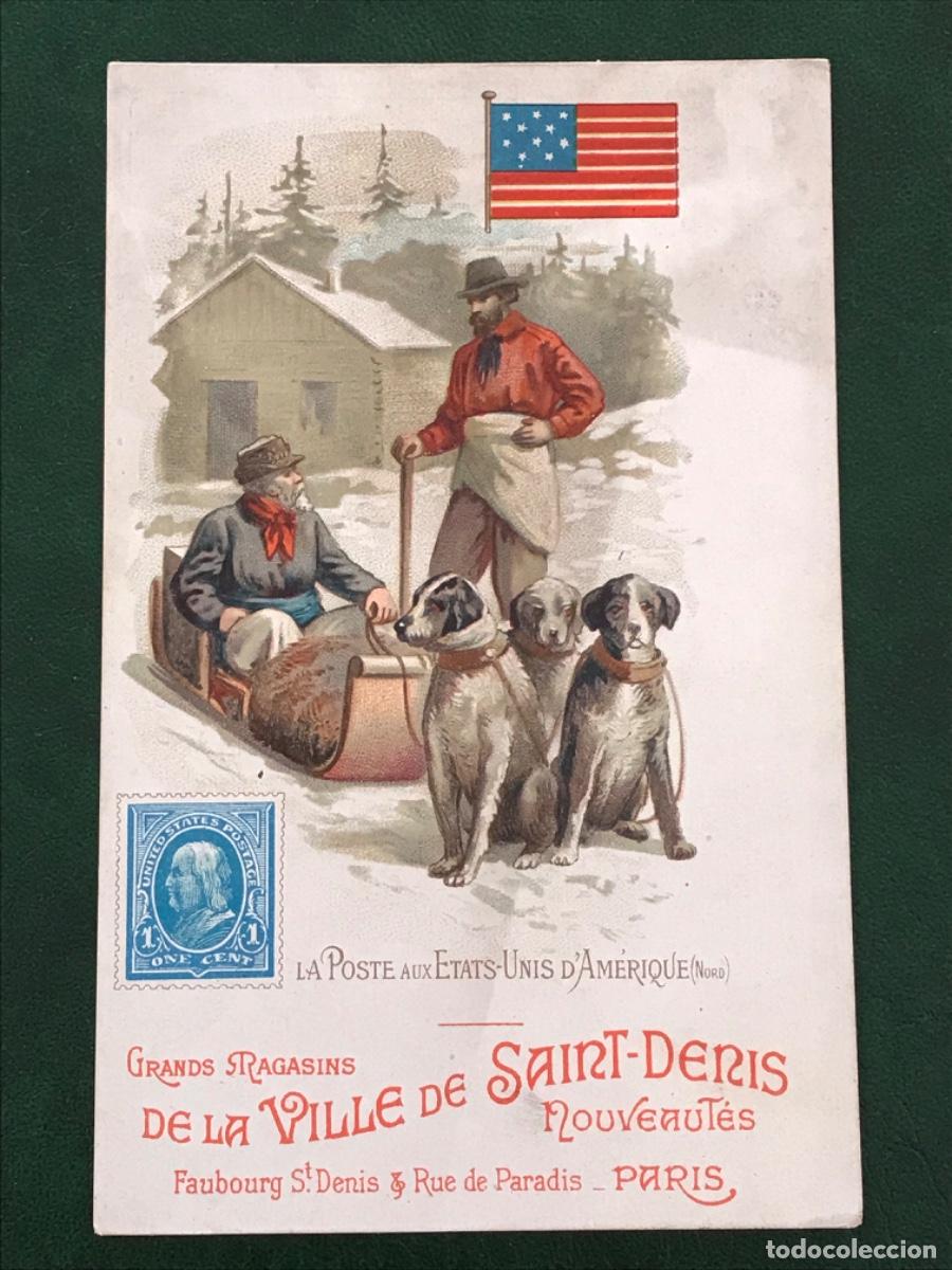 Postcards: Postal Estados Unidos A La Ville de Saint-Denis Nouveautes Paris