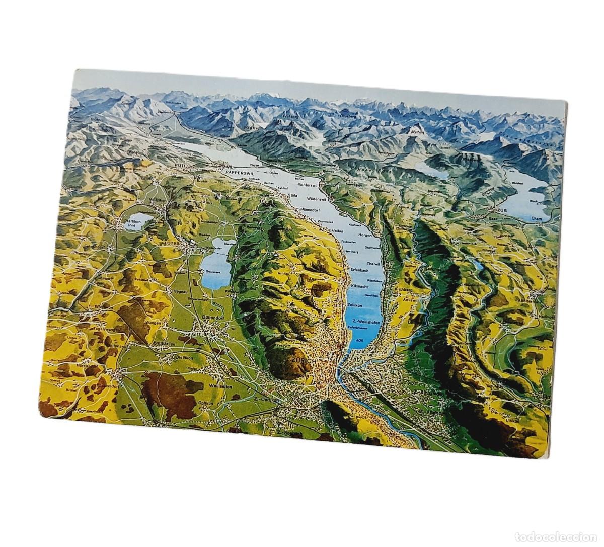 Postkarten: Postal vintage Panorama de Zurich(8.4)