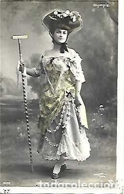 Postkarten: Francia & Marcofilia, Idette Br&eacute;monval, Artista Teatral en L'Olympia, Cascaes 1906 (37)
