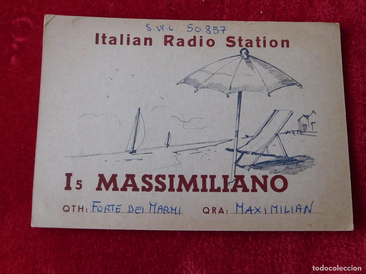 Postkarten: Postal de radio aficionado radioaficionado Italia a&ntilde;o 1972