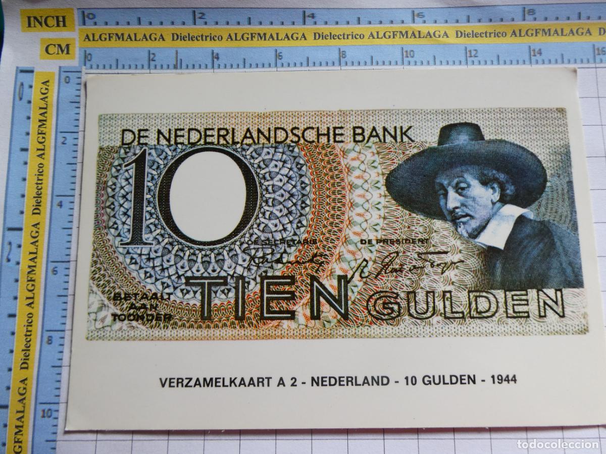 Postais: ANTIGUA POSTAL DE PA&Iacute;SES BAJOS HOLANDA. BILLETE 10 GULDEN DE 1944. 722