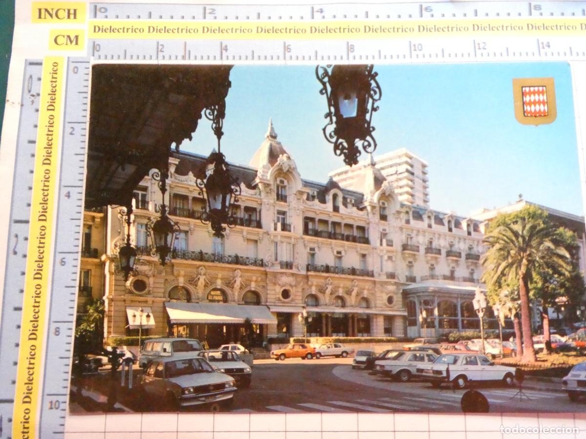 Postais: POSTAL DEL PRINCIPADO DE M&Oacute;NACO. HOTEL DE PARIS. COCHES OPEL MERCEDES. 817
