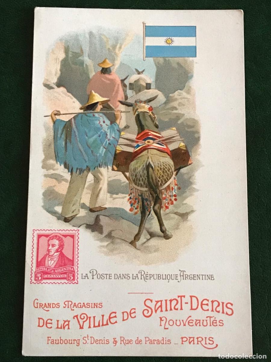 Postkarten: Postal Argentina A La Ville de Saint-Denis Nouveautes Paris