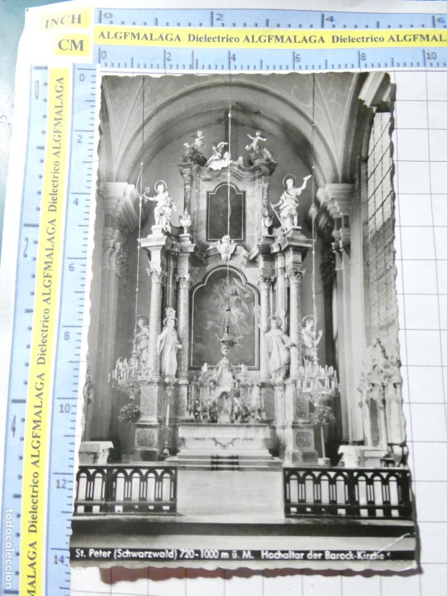 Postais: ANTIGUA POSTAL DE ALEMANIA SELVA NEGRA ST PETER IGLESIA BARROCA. 875