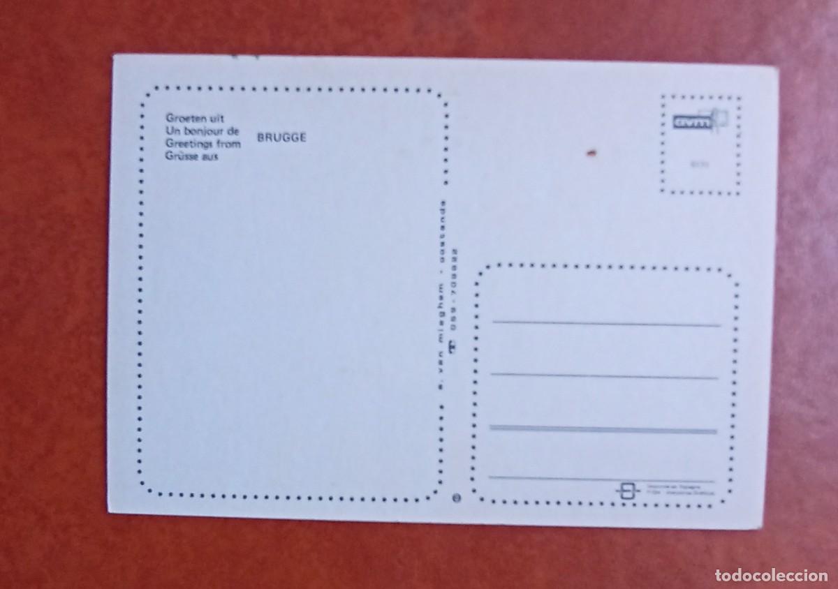 Postales: Targeta postal B&eacute;lgica- Brugge - Foto 2