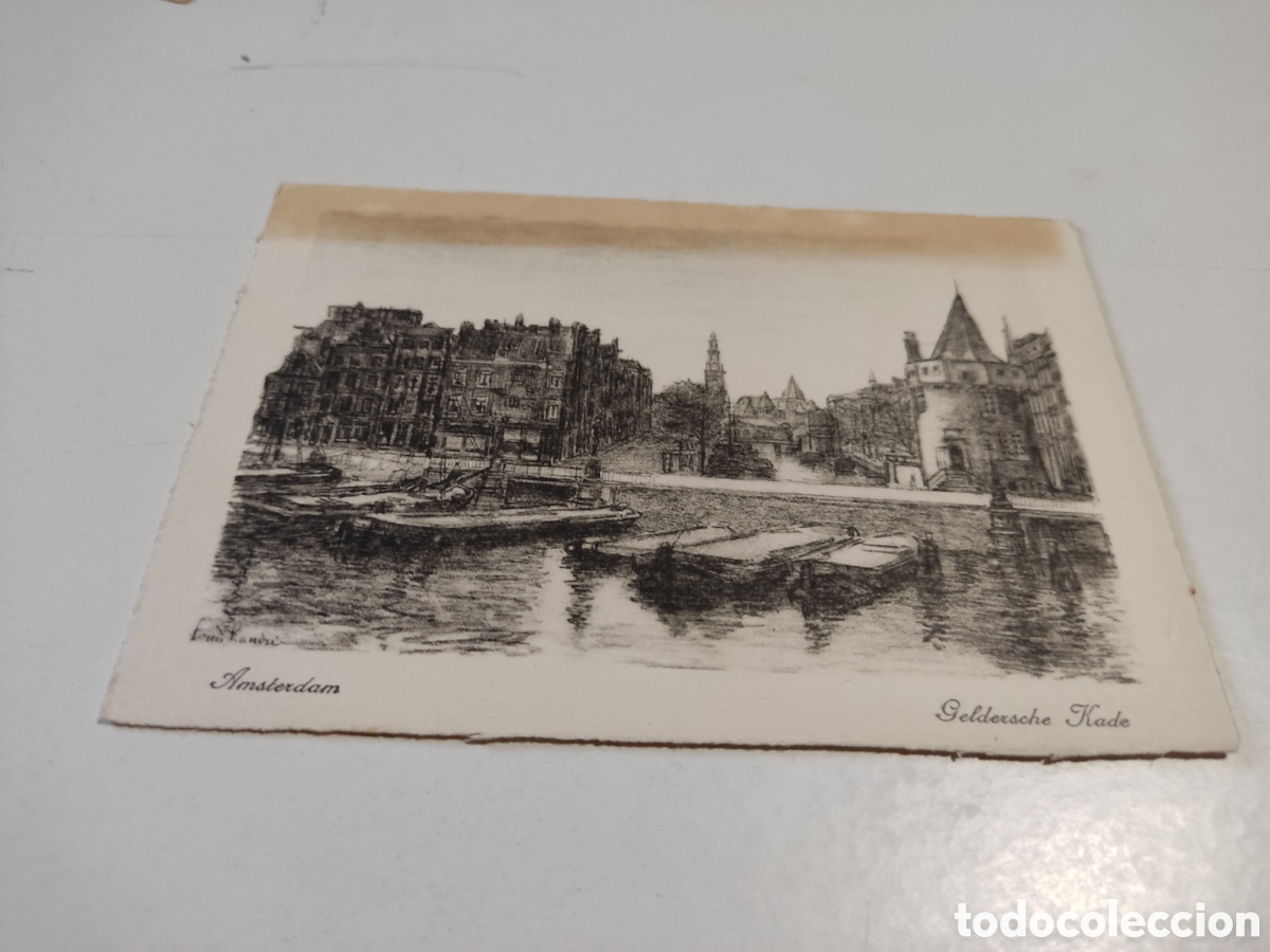 Postales: Postal Amsterdam dibujo - Foto 1