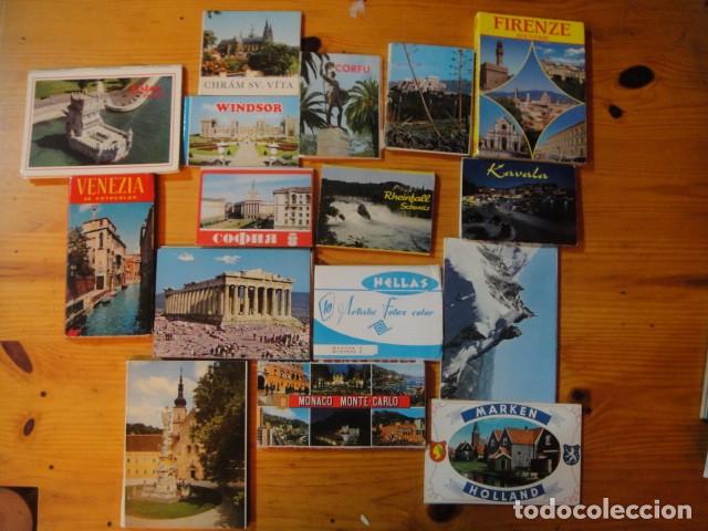 Postais: 16 bloc de postales de europa