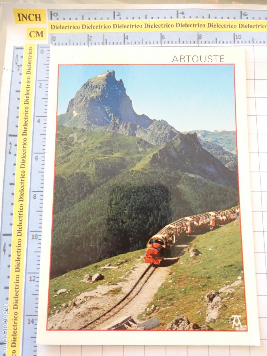 Postales: POSTAL DE FRANCIA. VALLEE D'OSSAU ARTOUSTE TREN FERROCARRIL ALTA MONTA&Ntilde;A. PIC DU MIDI 647